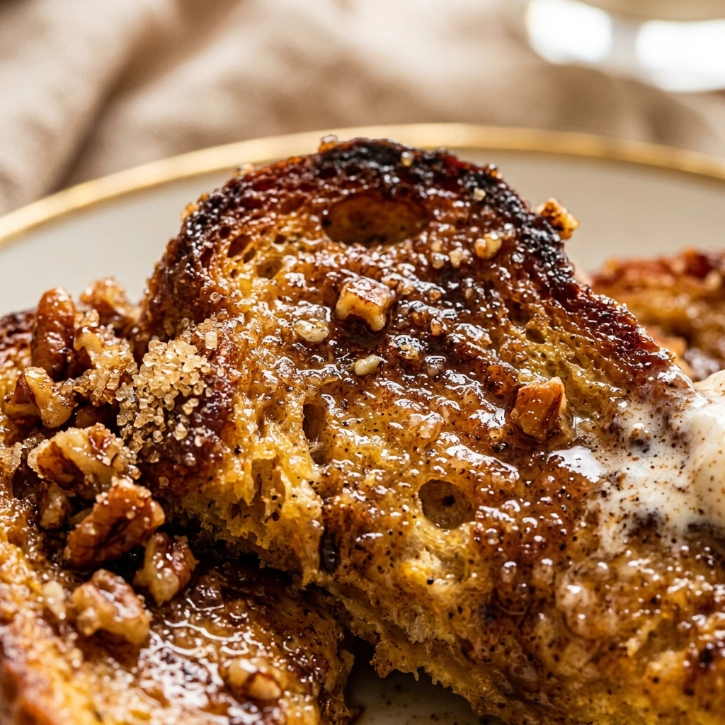 Pumpkin Chai Baked French Toast