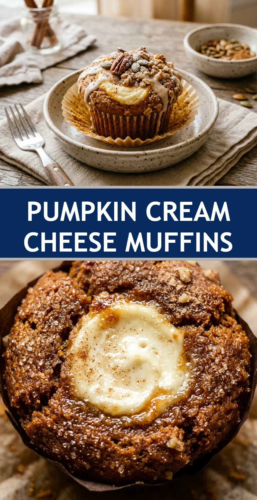 Pumpkin Cream Cheese Muffins