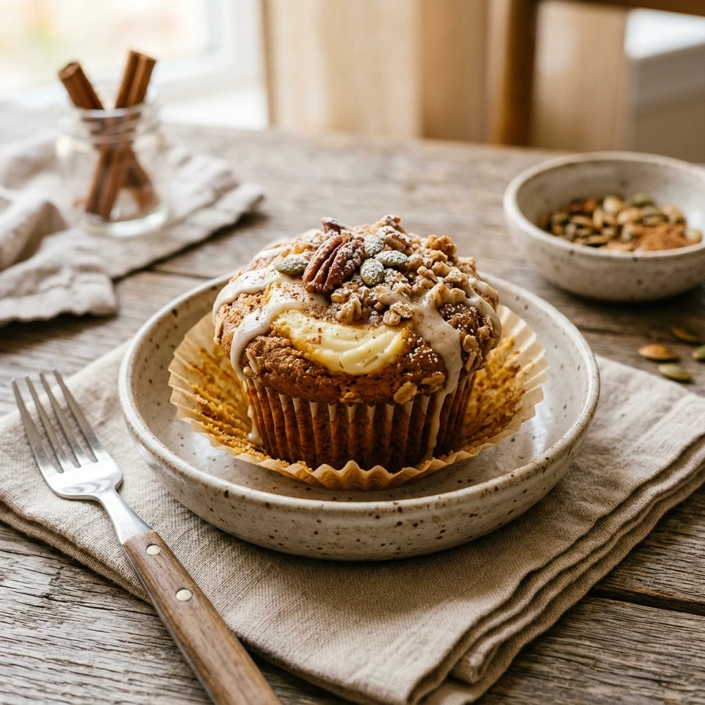Pumpkin Cream Cheese Muffins