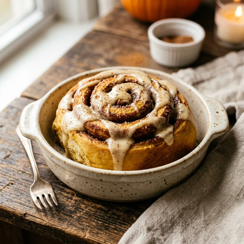 Pumpkin Spice Cinnamon Rolls