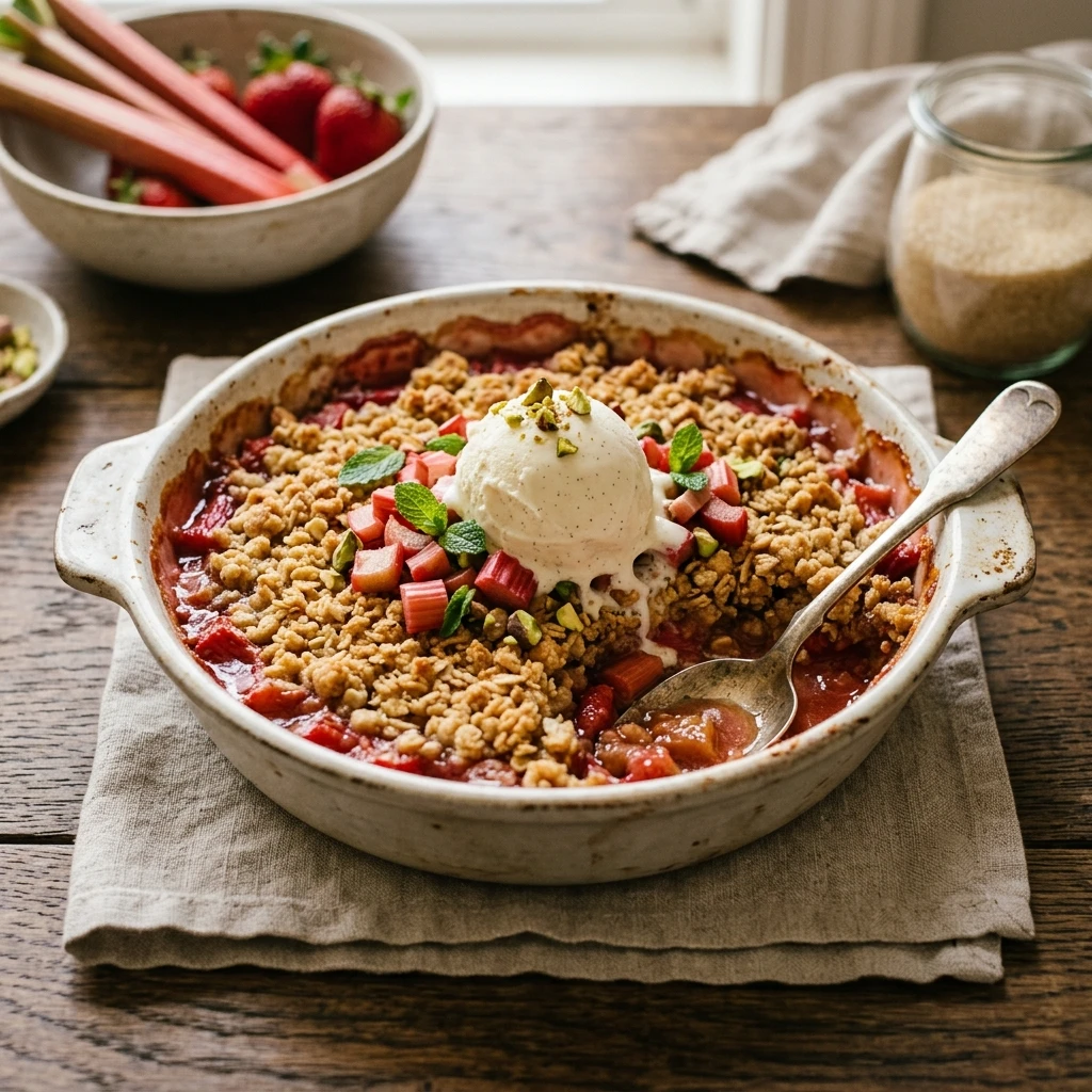 rhubarb crisp recipe