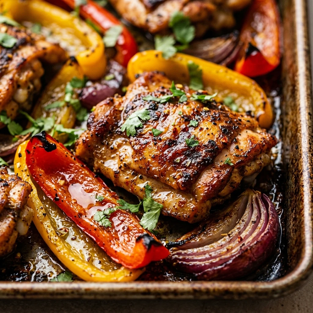 Sheet Pan Chicken Fajitas