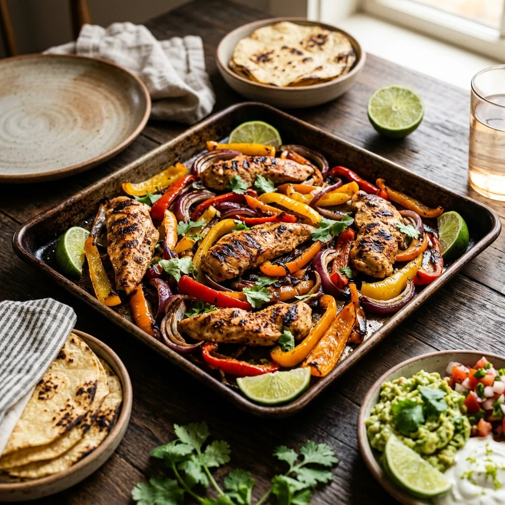 Sheet Pan Chicken Fajitas