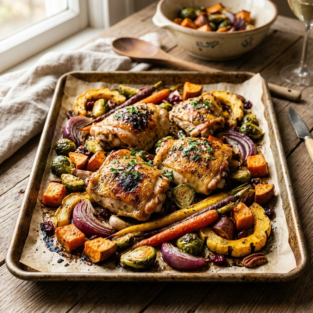 Sheet Pan Harvest Chicken