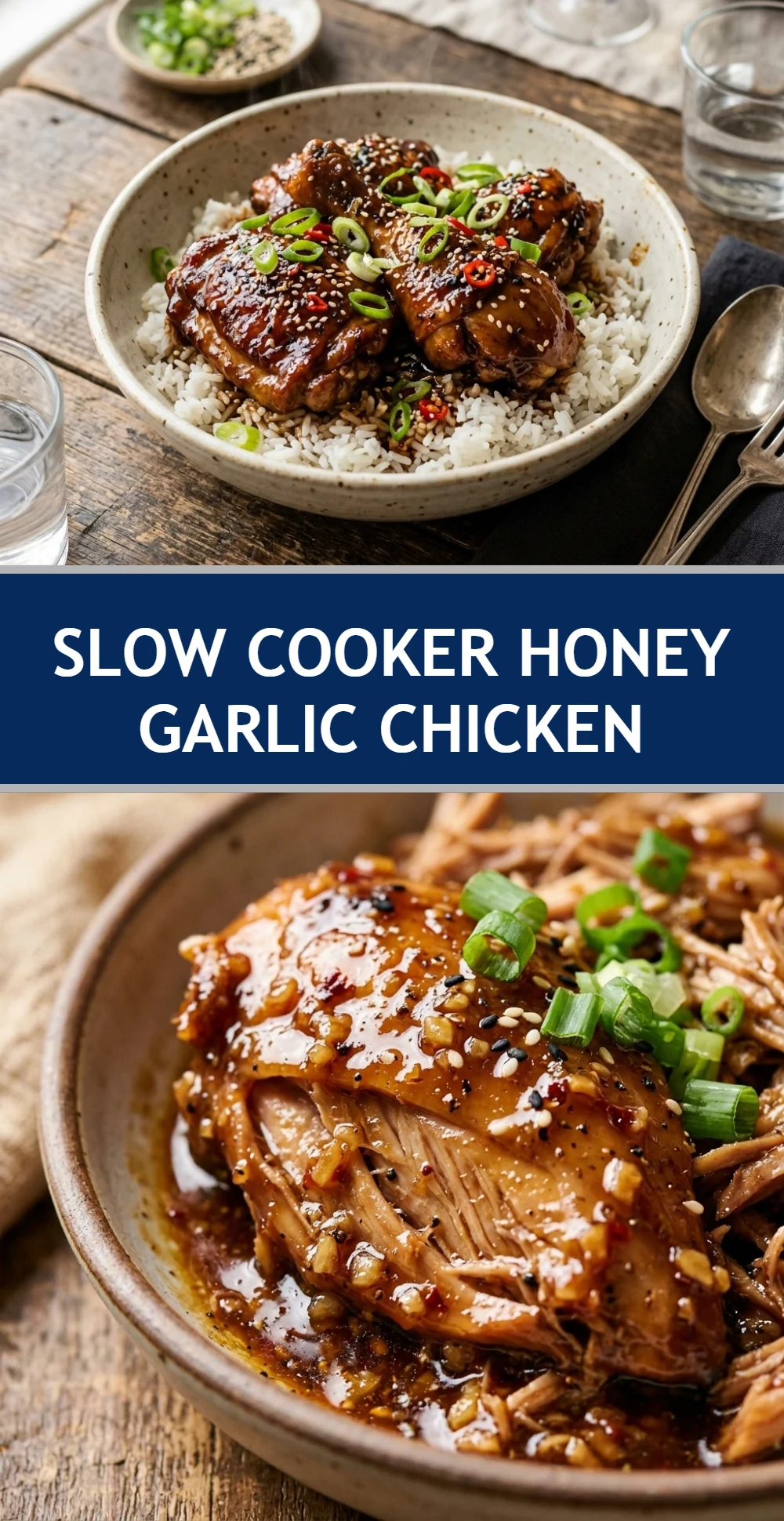 Slow Cooker Honey Garlic Chicken