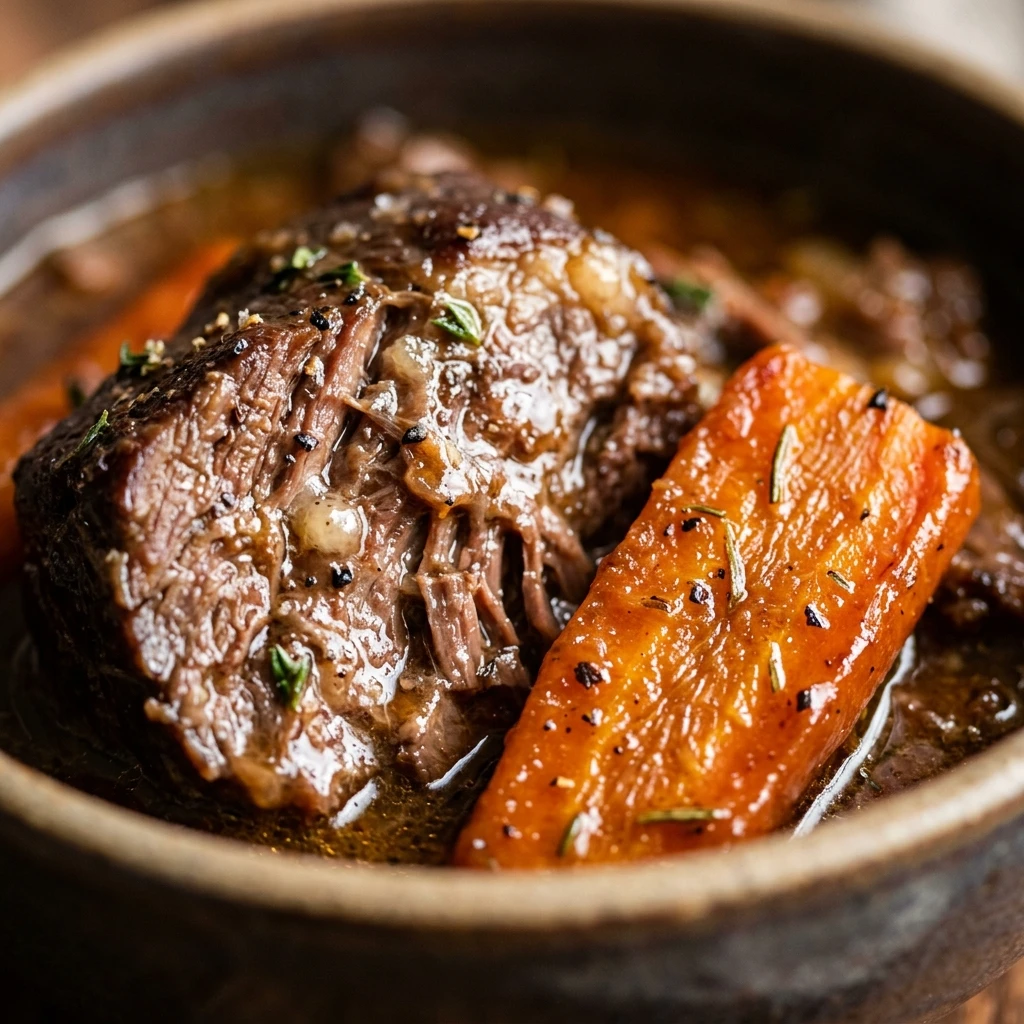 Slow Cooker Pot Roast With Carrots