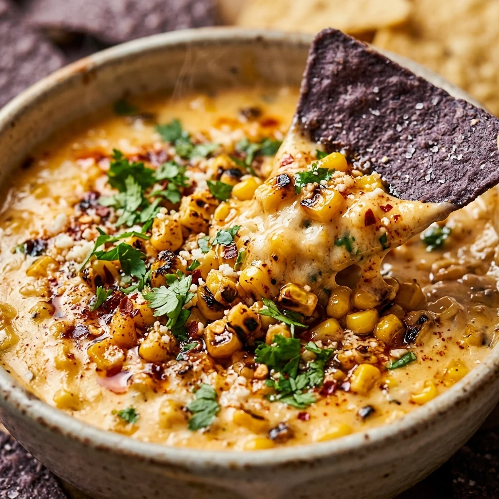 Smoky Queso Corn Dip