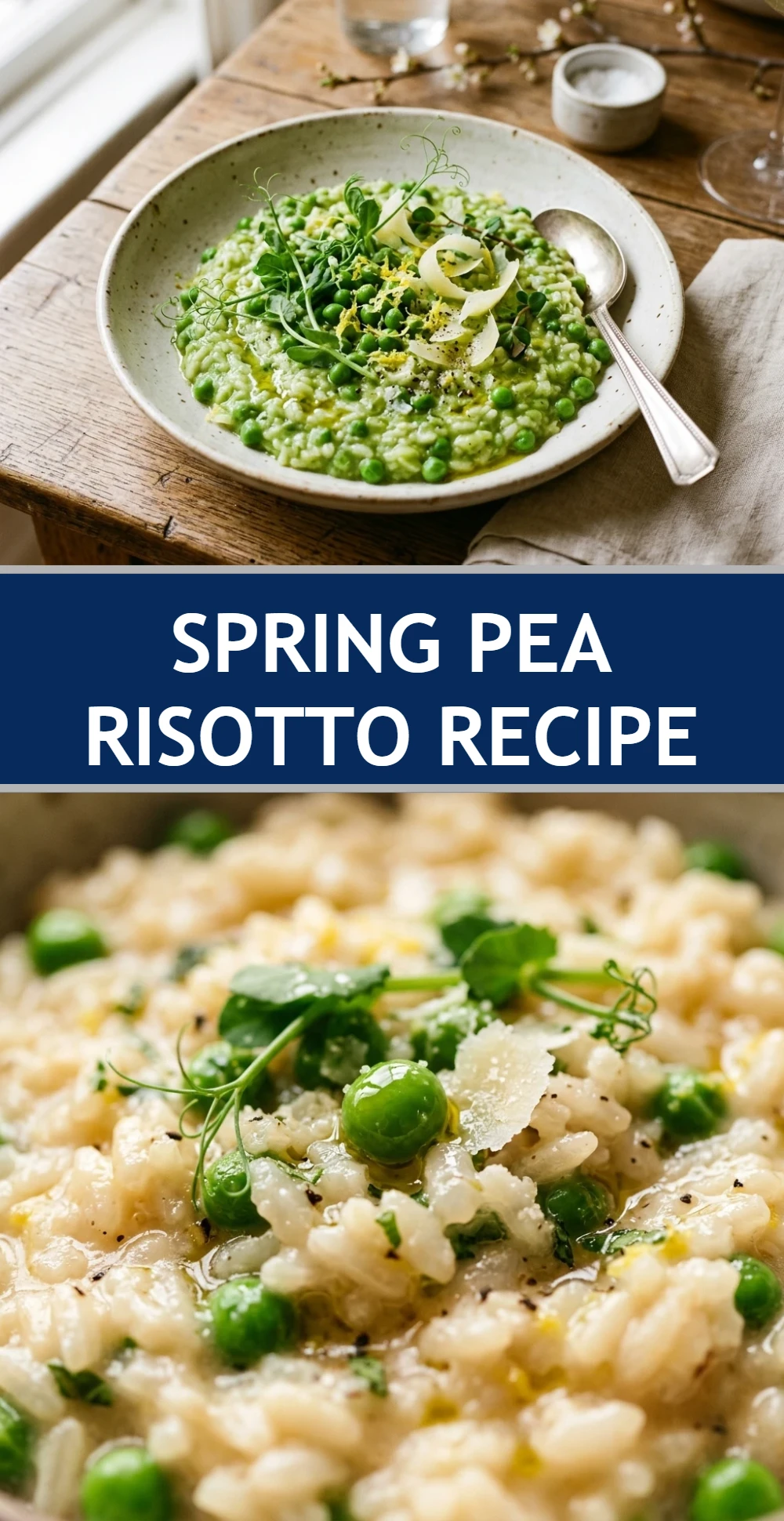 spring pea risotto recipe