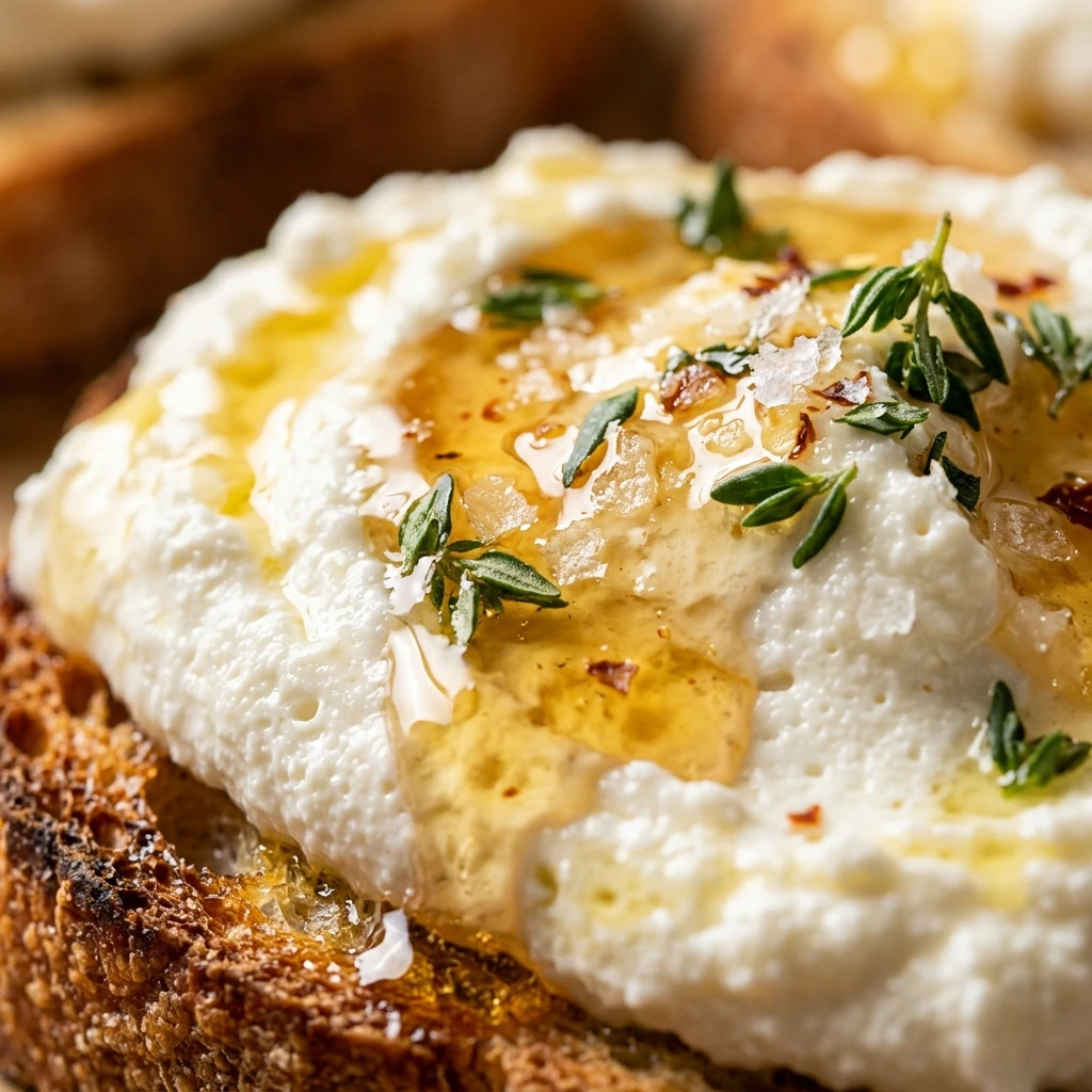 Whipped Ricotta Crostini