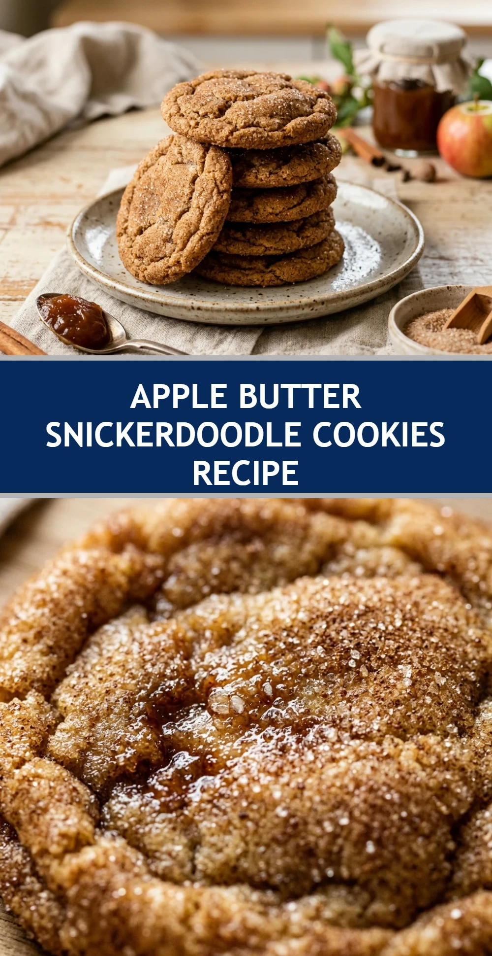 Apple Butter Snickerdoodle Cookies Recipe