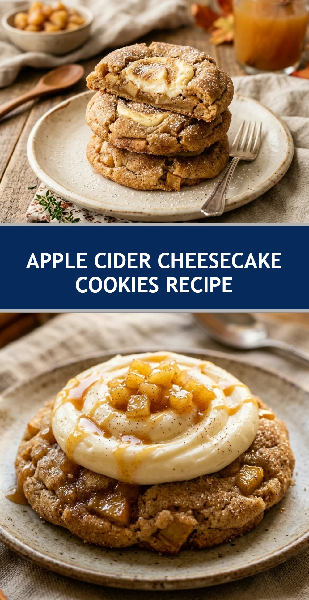 Apple Cider Cheesecake Cookies Recipe
