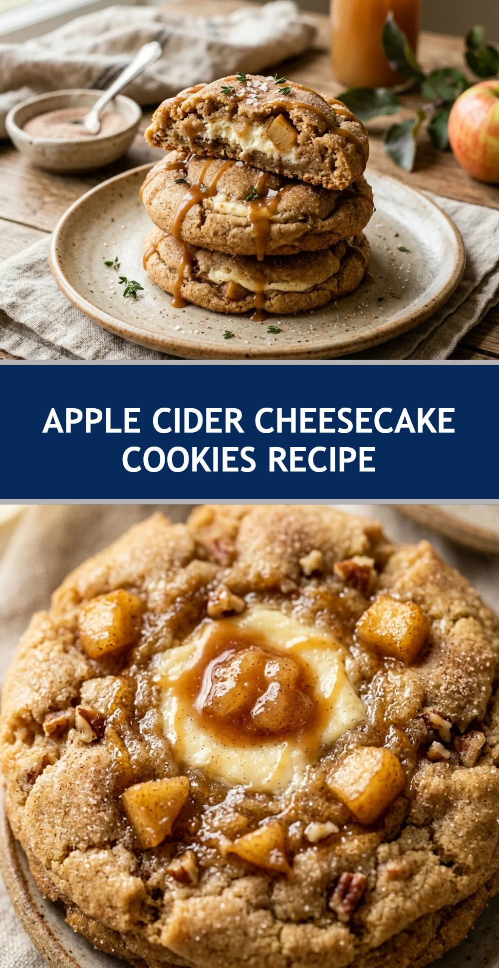 Apple Cider Cheesecake Cookies Recipe
