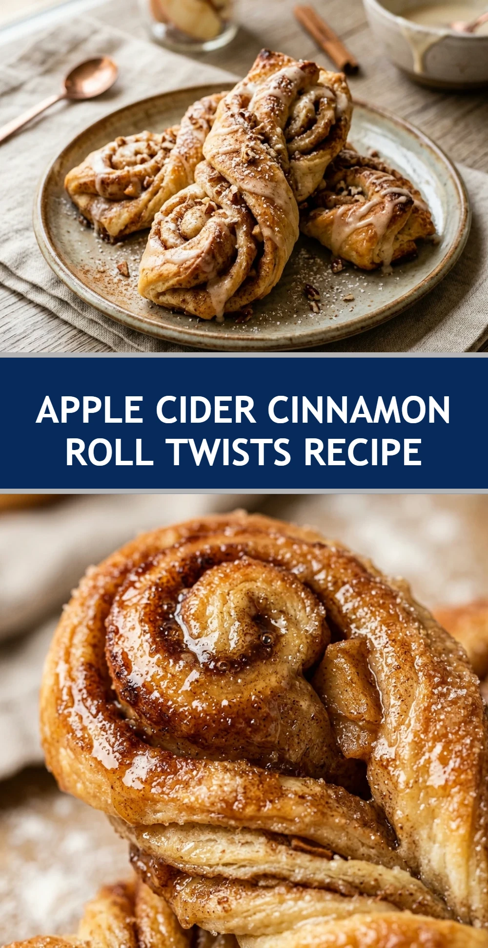 Apple Cider Cinnamon Roll Twists Recipe