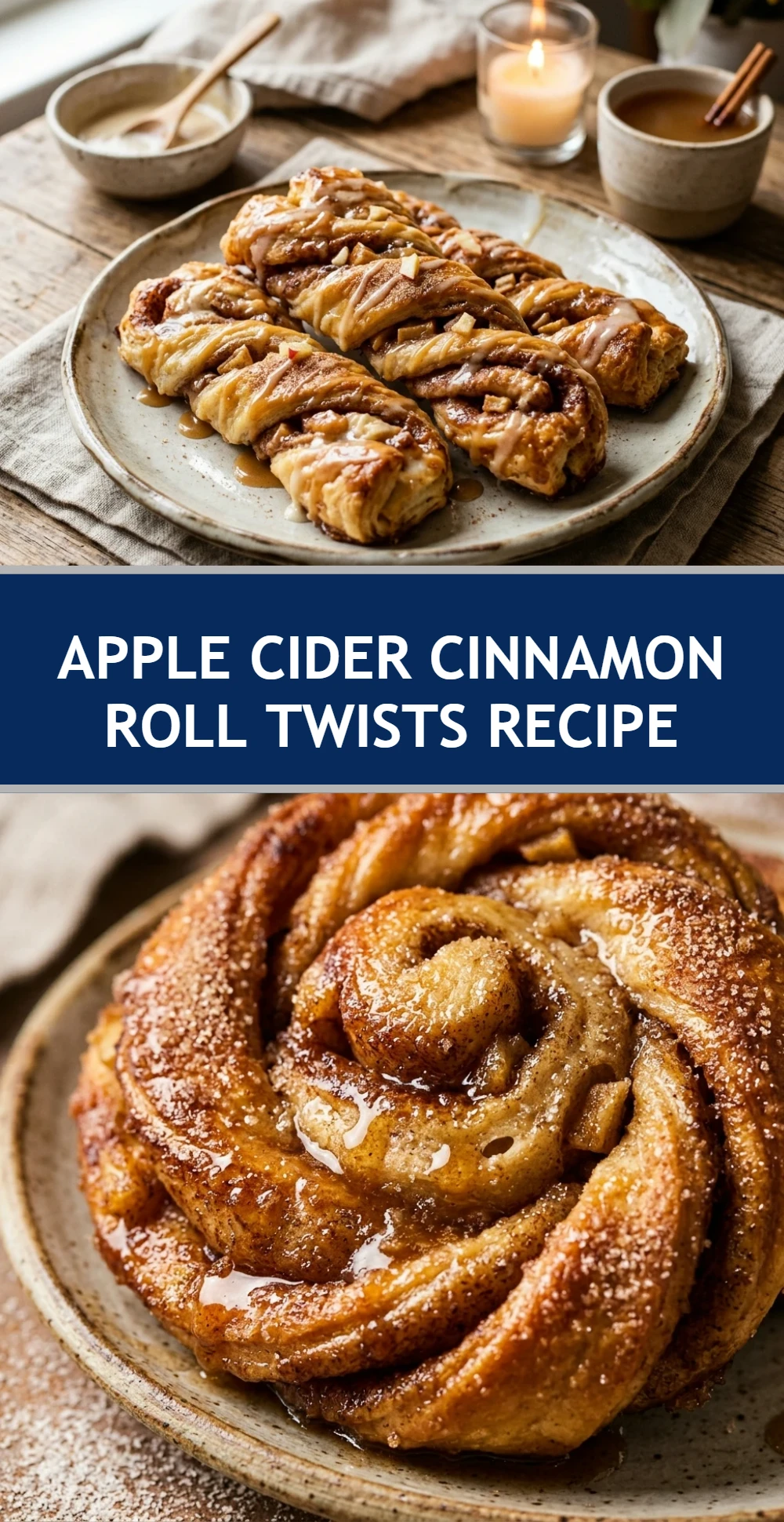 Apple Cider Cinnamon Roll Twists Recipe