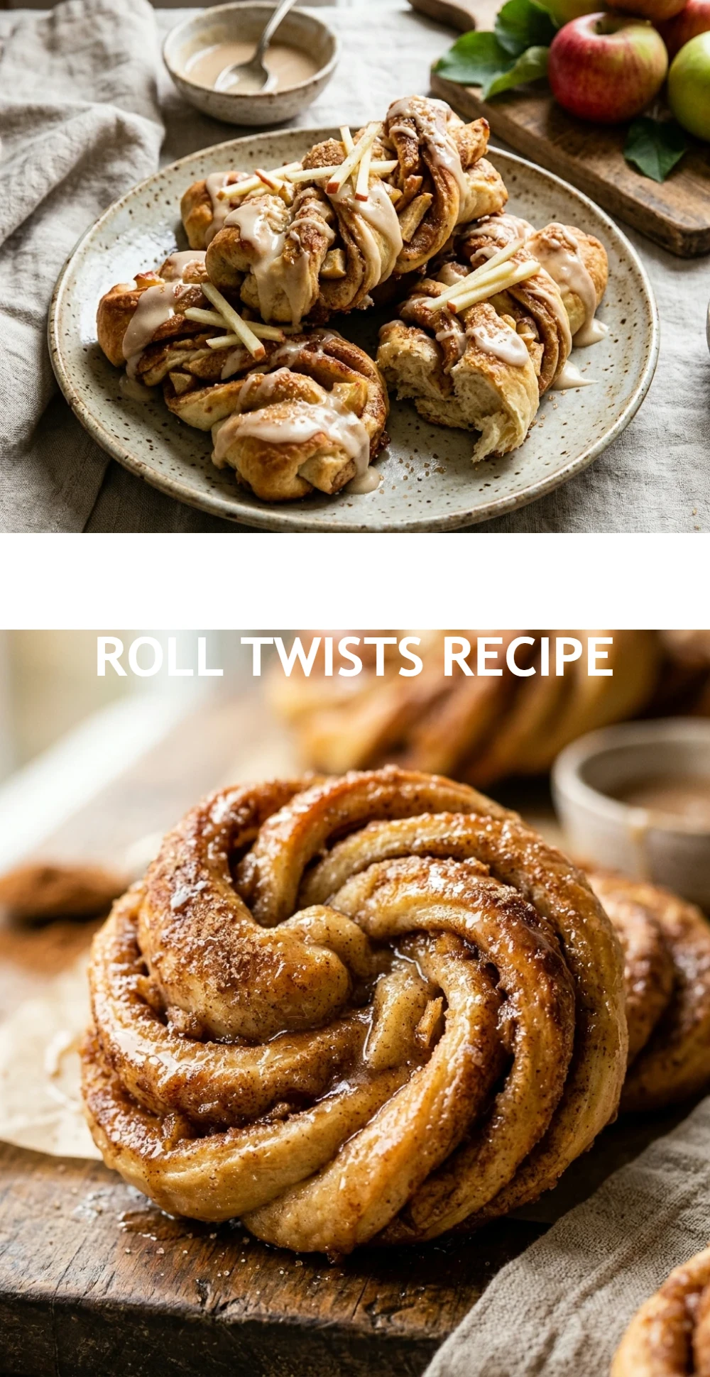 Apple Cider Cinnamon Roll Twists Recipe
