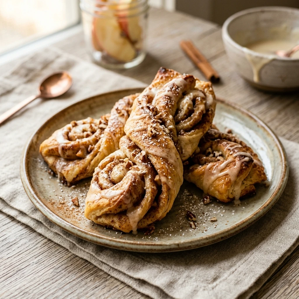 Apple Cider Cinnamon Roll Twists Recipe