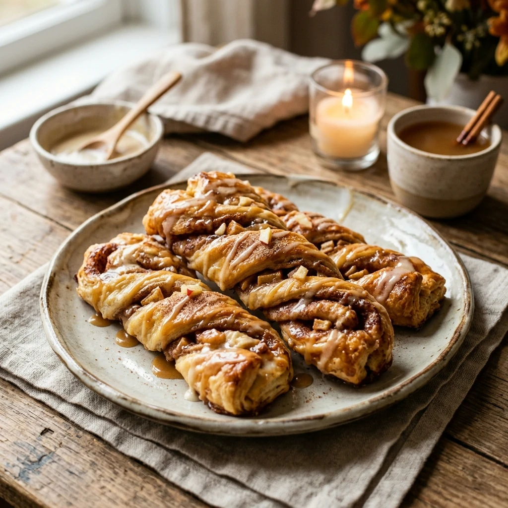 Apple Cider Cinnamon Roll Twists Recipe