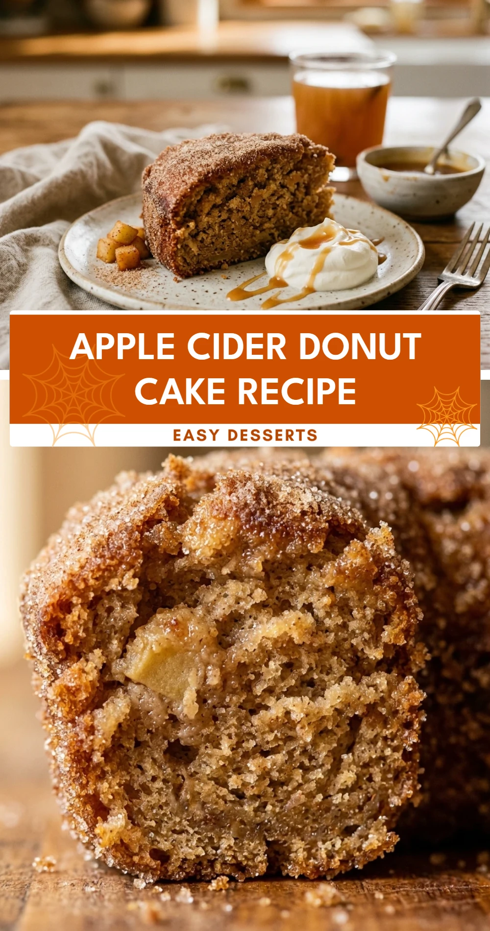 Apple Cider Donut Cake Recipe