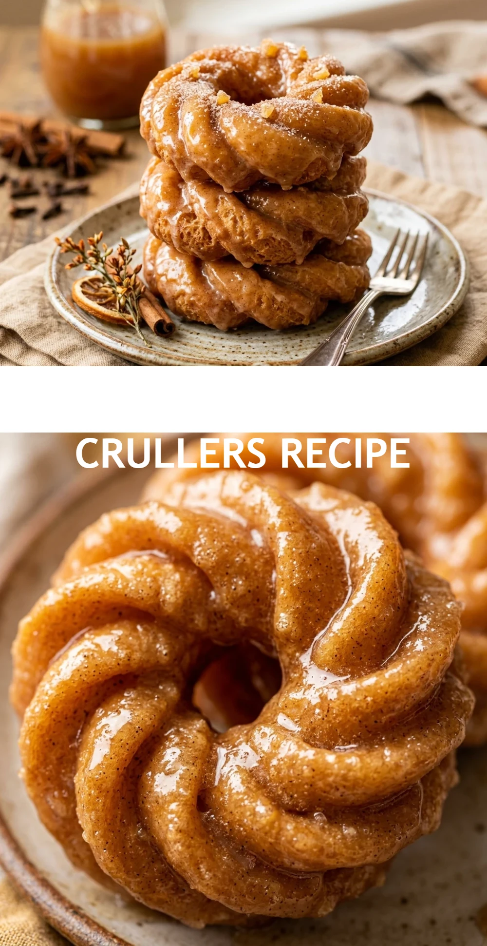 Apple Cider Glazed Crullers Recipe