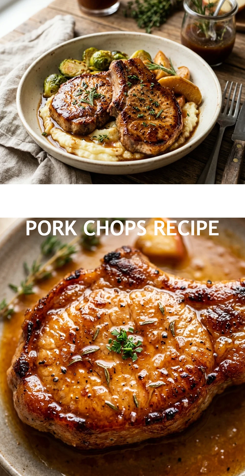 Apple Cider Glazed Pork Chops Recipe