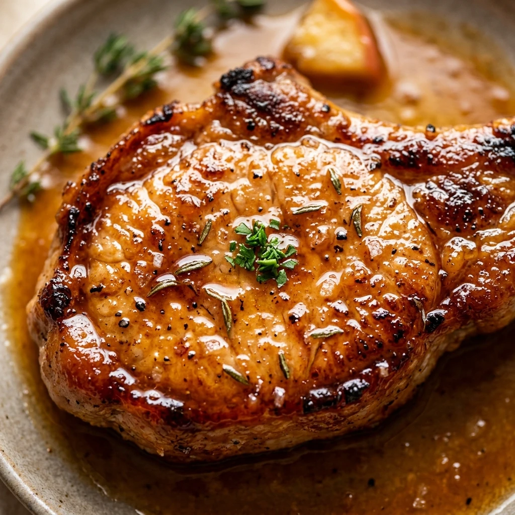 Apple Cider Glazed Pork Chops Recipe