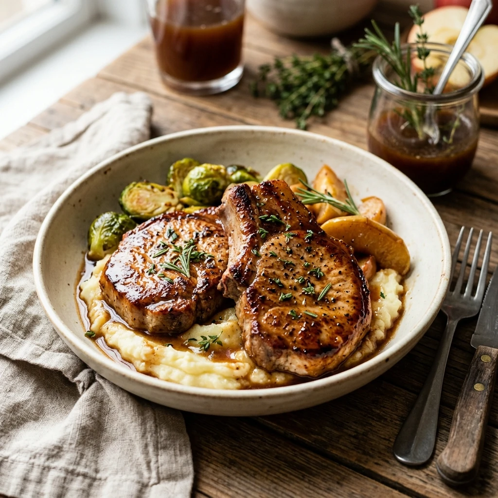 Apple Cider Glazed Pork Chops Recipe