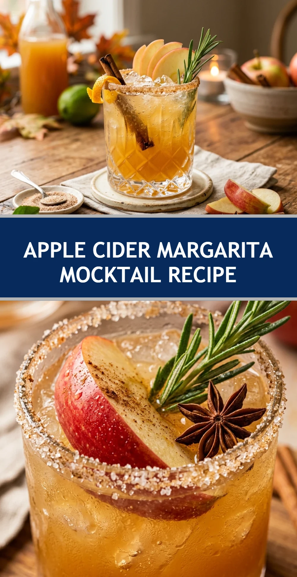 Apple Cider Margarita Mocktail Recipe