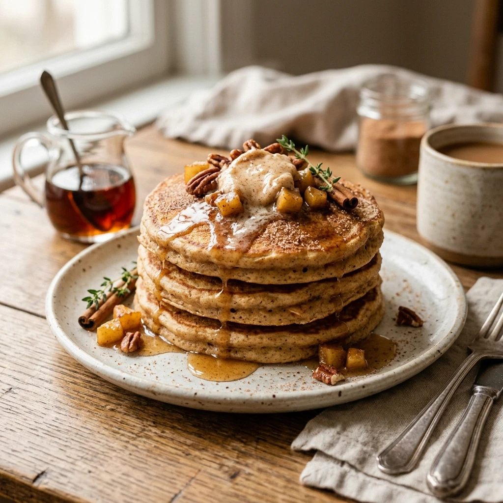 Apple Cider Pancakes With Maple Butter Recipe