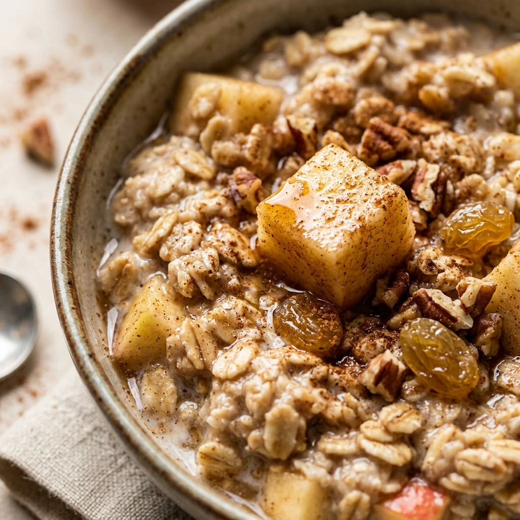 Apple Cinnamon High Protein Overnight Oats Recipe