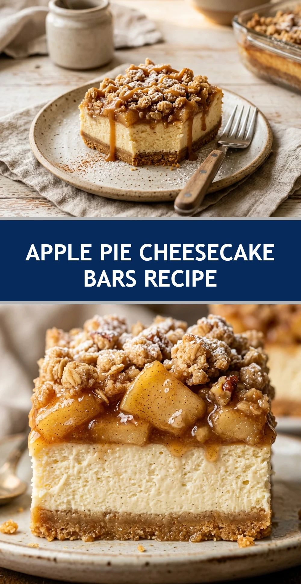 Apple Pie Cheesecake Bars Recipe