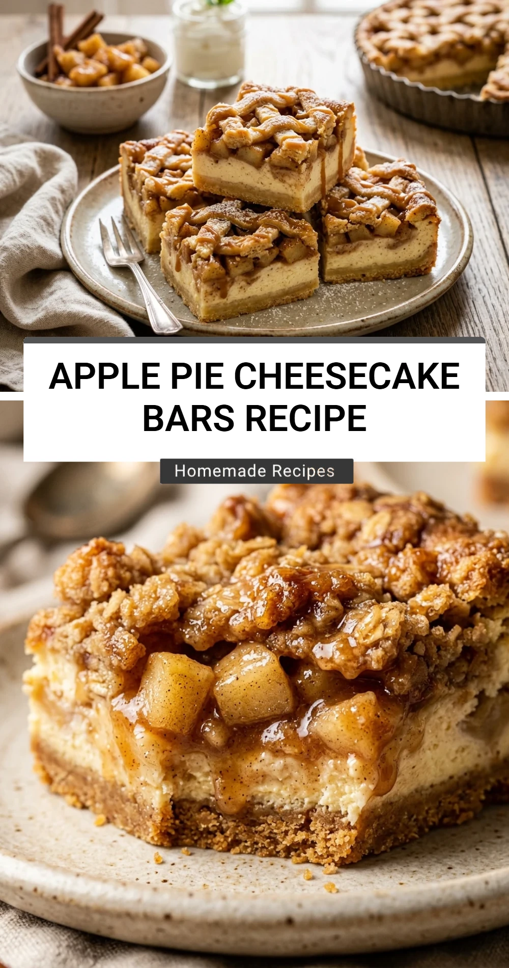 Apple Pie Cheesecake Bars Recipe