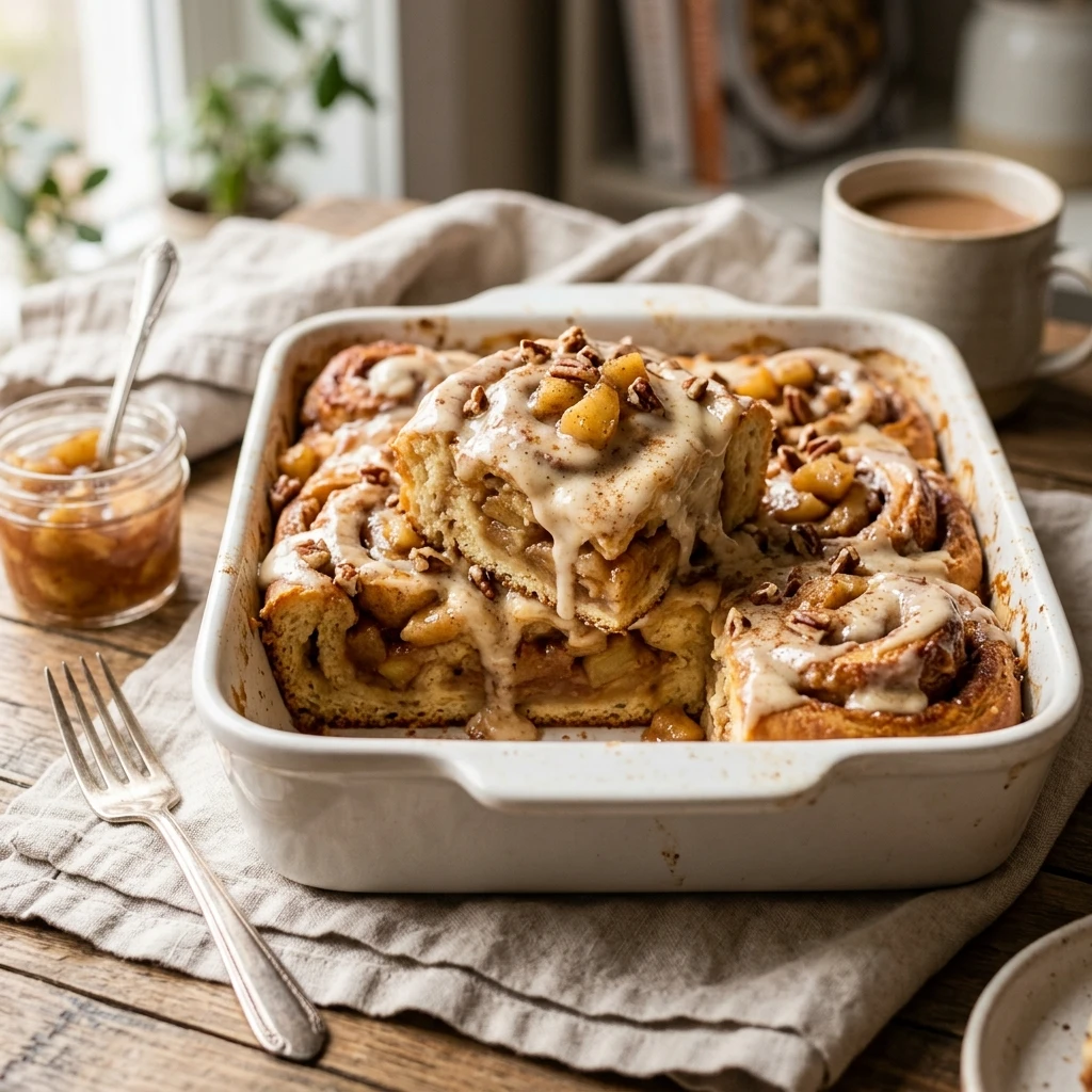 Apple Pie Cinnamon Roll Bake Recipe