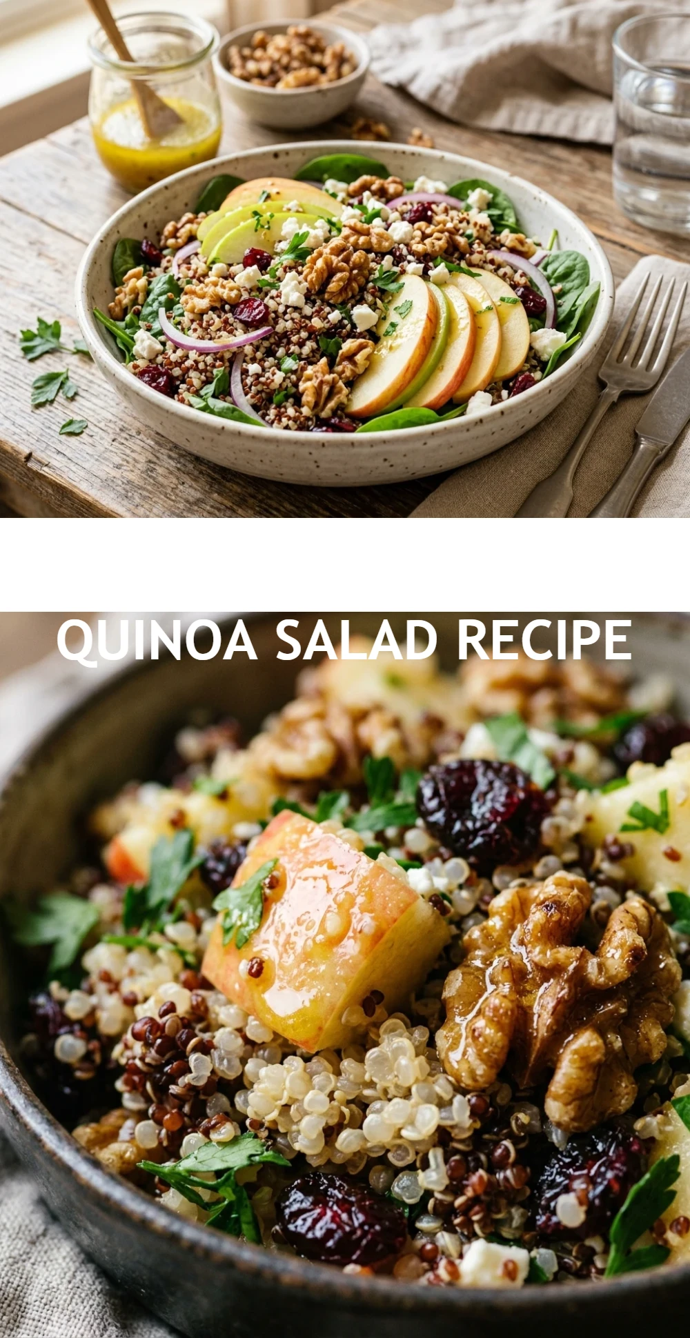 Apple Walnut Quinoa Salad Recipe