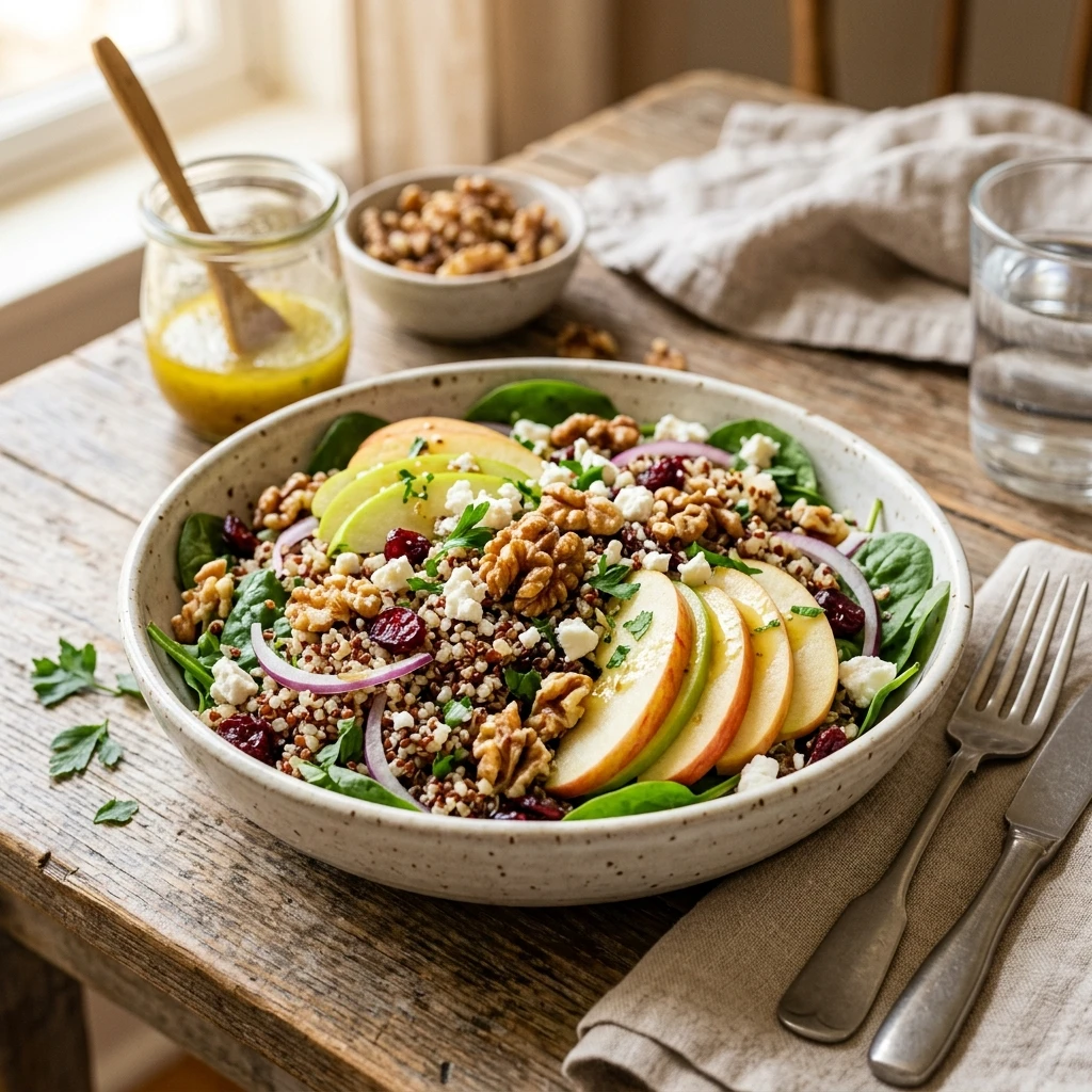 Apple Walnut Quinoa Salad Recipe
