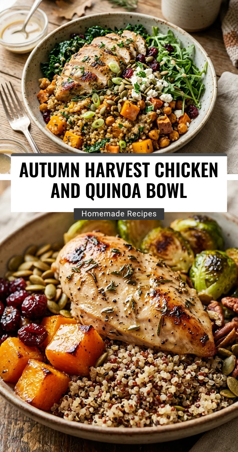 Autumn Harvest Chicken And Quinoa Bowl