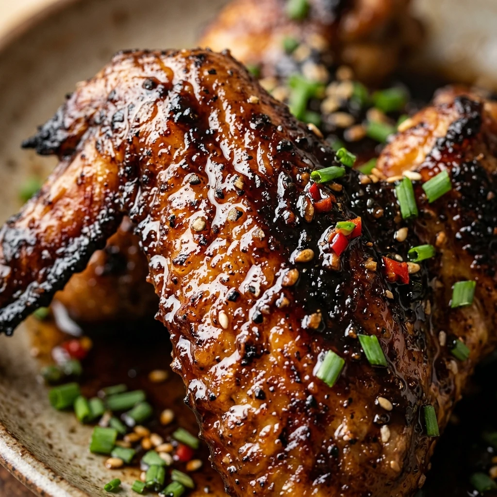 Baked Chicken Wings With Black Sauce Recipe