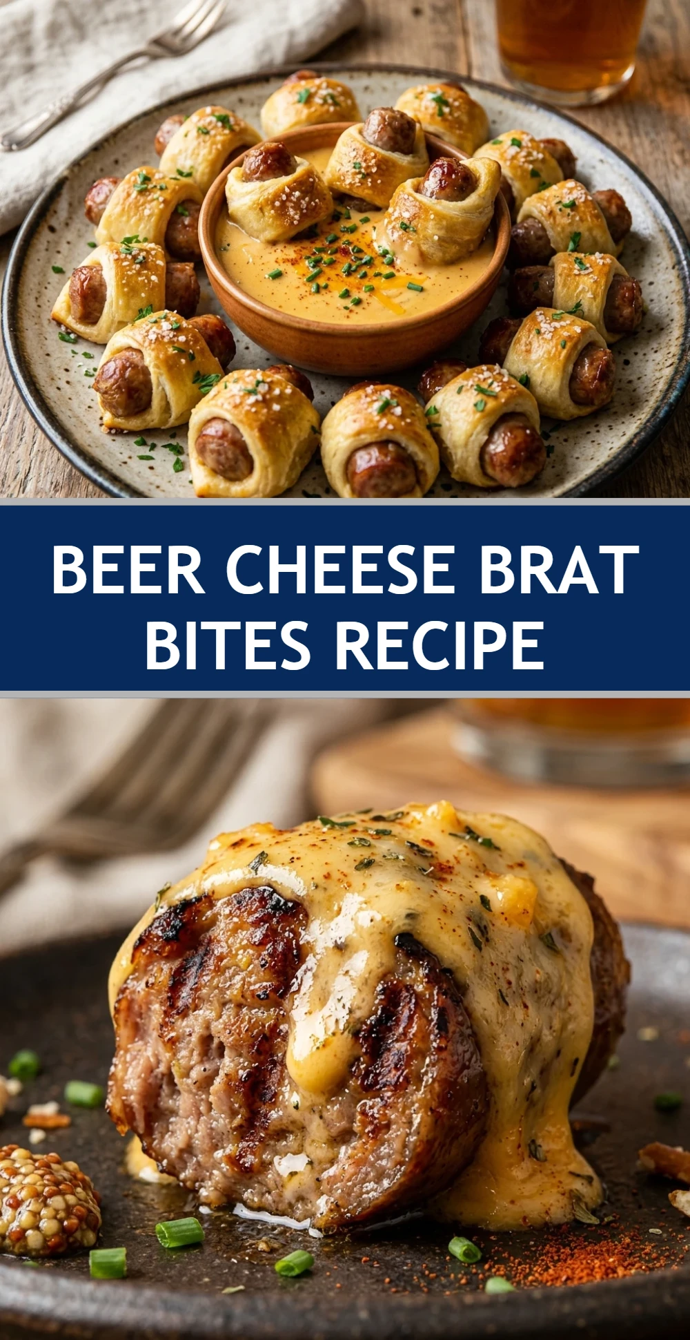 Beer Cheese Brat Bites Recipe