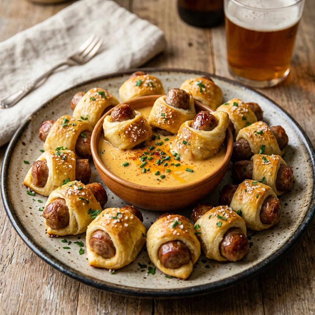 Beer Cheese Brat Bites Recipe