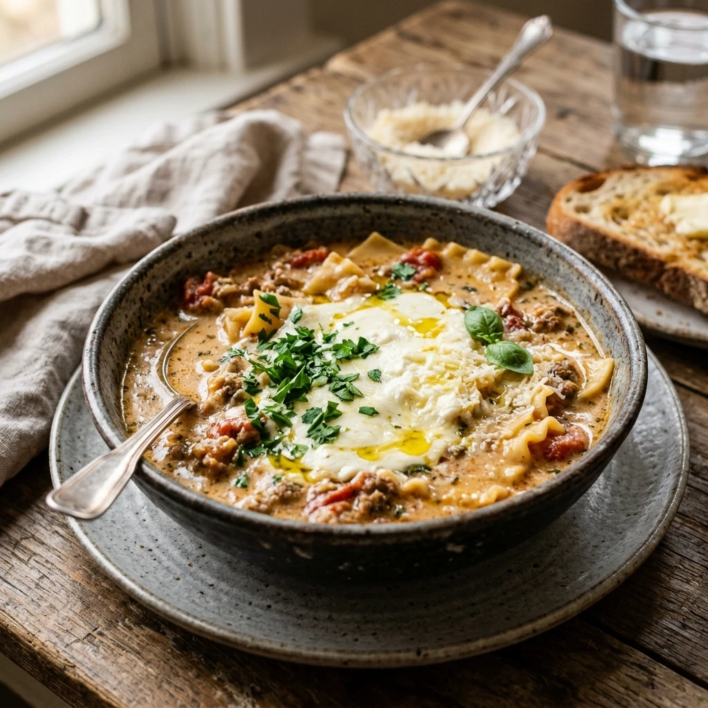 Best Ever Creamy Lasagna Soup Recipe