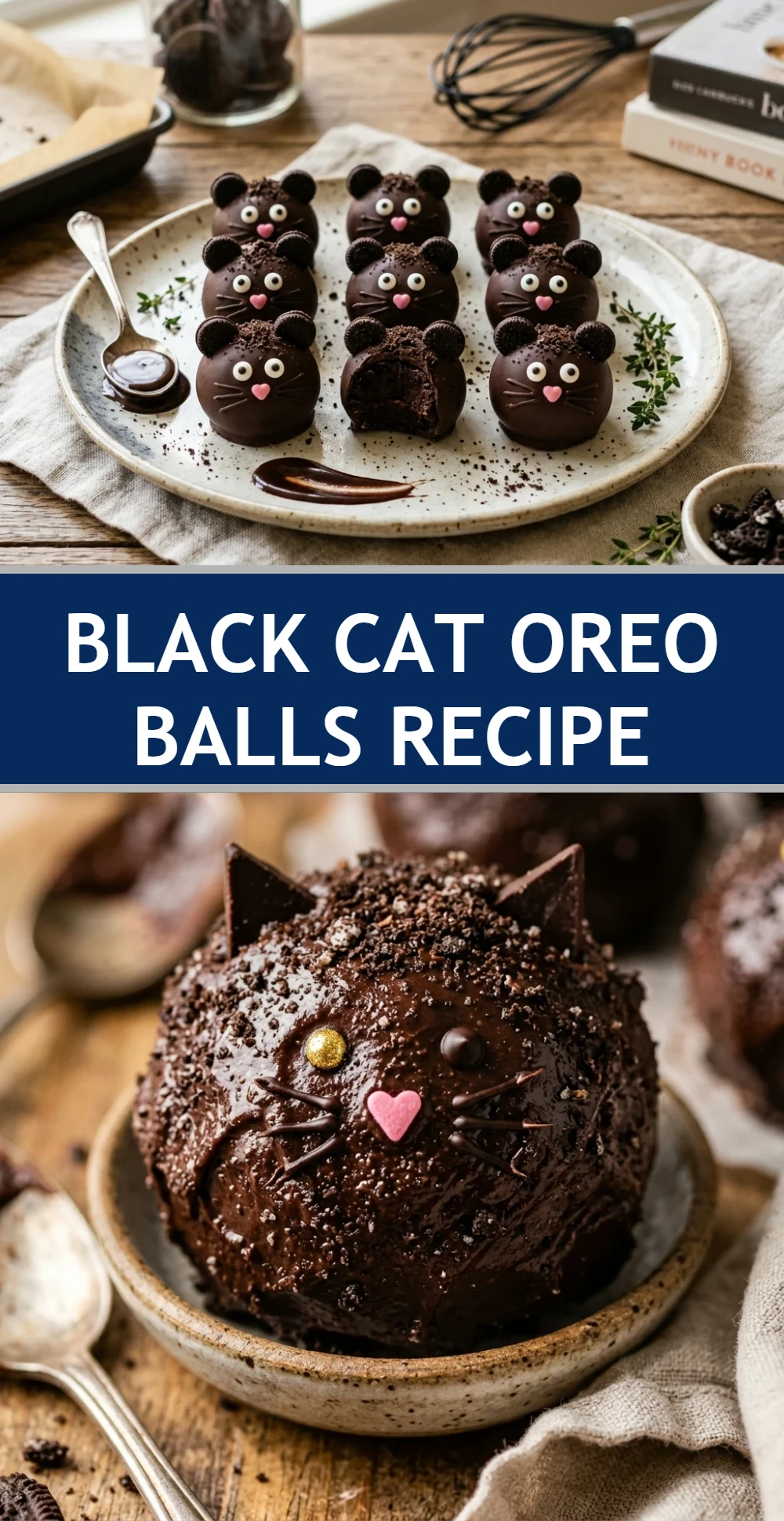 Black Cat Oreo Balls Recipe