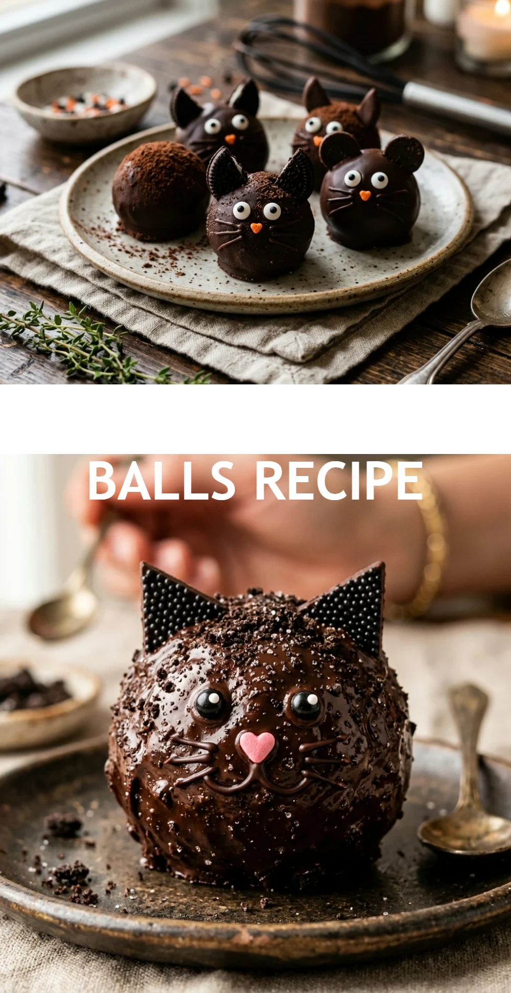 Black Cat Oreo Balls Recipe