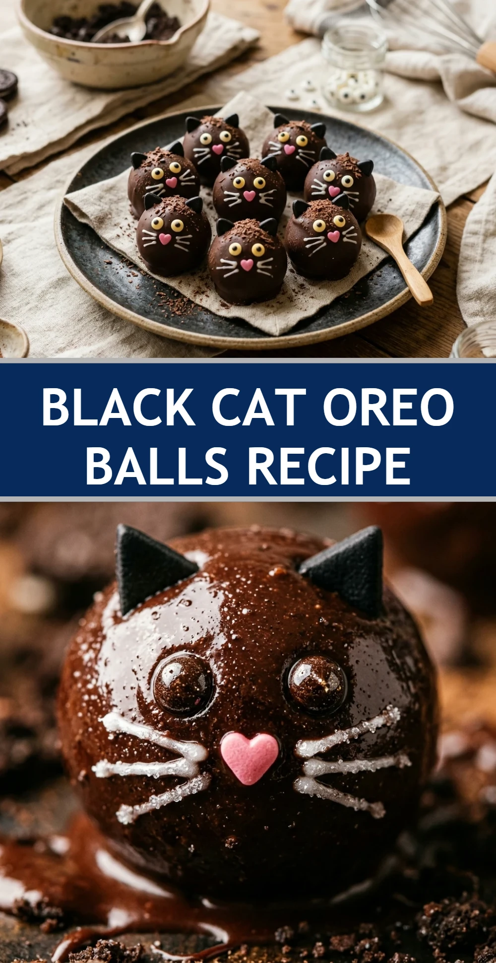 Black Cat Oreo Balls Recipe