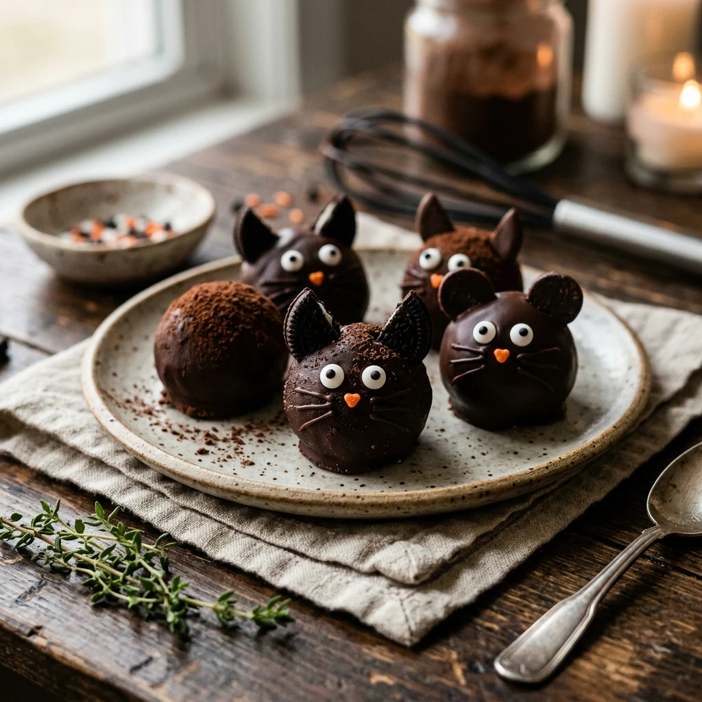 Black Cat Oreo Balls Recipe