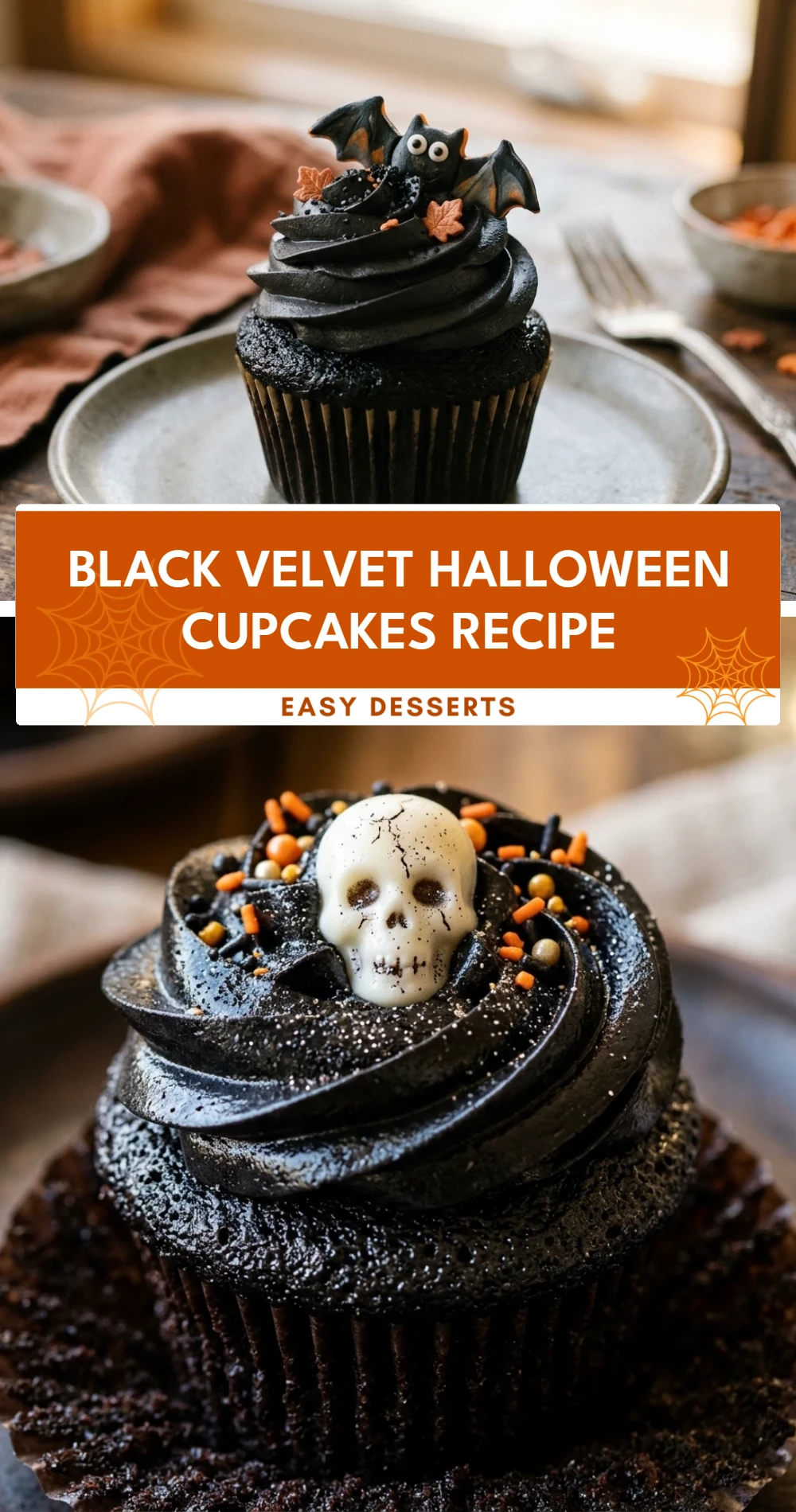 Black Velvet Halloween Cupcakes Recipe