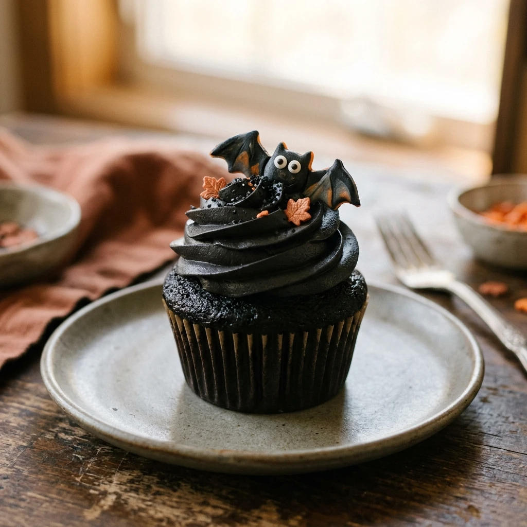 Black Velvet Halloween Cupcakes Recipe