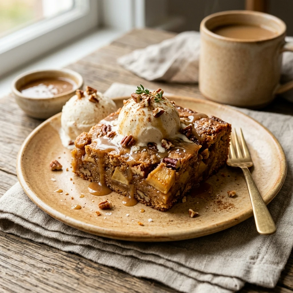 Brown Butter Maple Apple Blondies Recipe