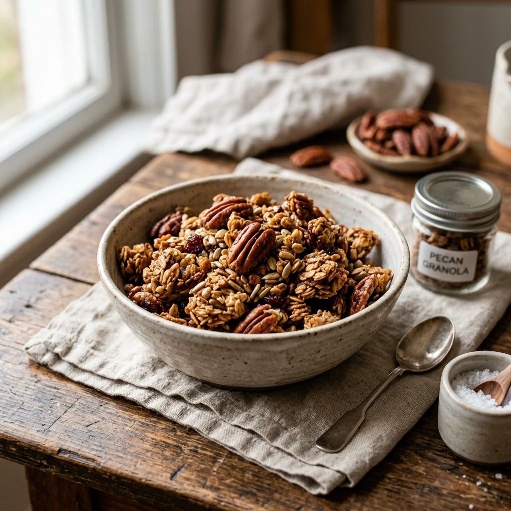 Brown Butter Pecan Granola Clusters Recipe