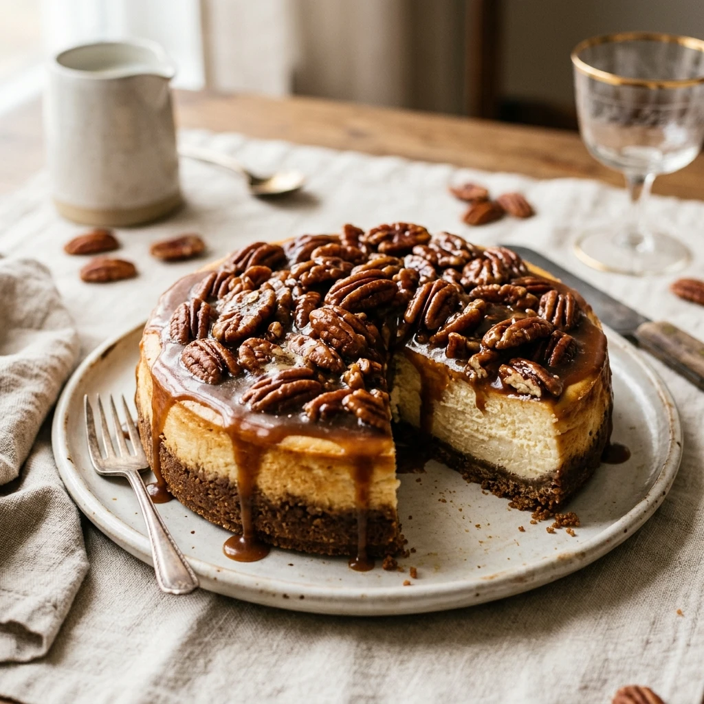 Brown Butter Pecan Pie Cheesecake Recipe