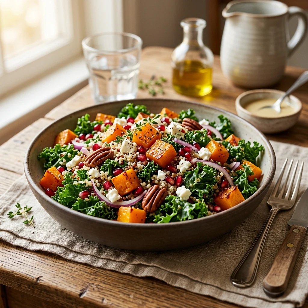 Butternut Squash And Kale Salad Recipe
