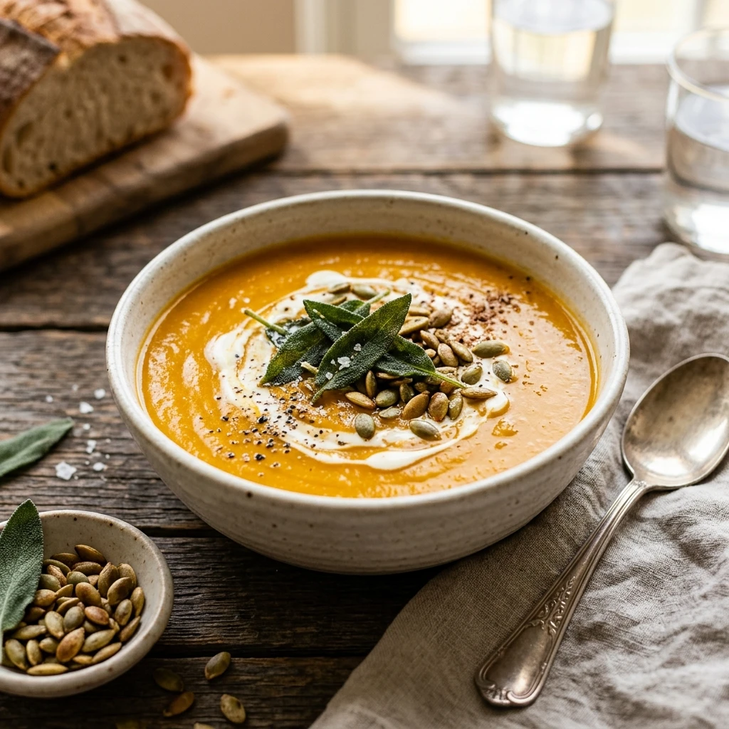 Butternut Squash Soup With Sage Recipe
